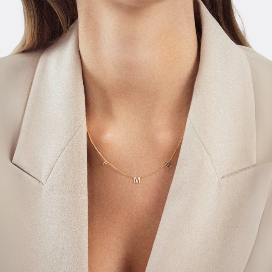 Spersonalizowany naszyjnik z inicjałami